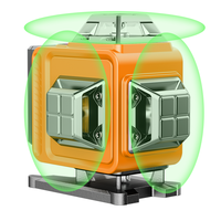 Niveau laser 3D à nivellement automatique de qualité industrielle Outil à trois plans à faisceau vert 3X360 pour l'alignement et le nivellement