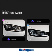 Accessoires de voiture adaptés à la Volkswagen Polo 09-18, ensemble de phares modifié avec lentille LED, feux de jour