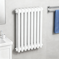 Radiador de Agua Caliente de Acero Inoxidable Tradicional de 2 Columnas, Ahorrador de Energía, Anticorrosión, Montado en la Pared, para Hospitales y Hogares