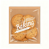Sac en papier Kraft transparent résistant à l'huile 21*25cm fait à la main pour pain salade gâteaux bébé emballage alimentaire commande minimum 100 pièces CPP PE