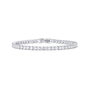 Pulsera clásica de tenis con circonita de diamante de 4mm Micro Set Cubic Zirconia como regalo - Product Image 3