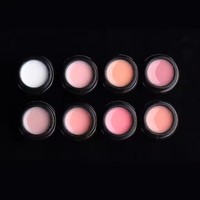 Gel Poly Rose Professionnel 15ml de Haute Qualité, Très Vendu, 8 Couleurs, Gel UV Épais et Dur pour Extension d'Ongles, Idéal pour Salons de Manucure