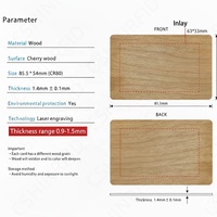 Umweltzertifizierte RFID EM4305 NTAG215 UV-Vollfarbdruck Wasserdichte Holz-NFC-Karte ISO15693 13,56MHz Smart Key Card für