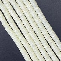 Vente en gros perles de coquillage plates blanches naturelles perles nacre coquillage perles entretoises perles d'os et de corail