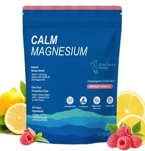 Poudre de magnésium Super Calm 2025, très demandée, pour boisson, en sachet, granulés électrolytiques mélangés, glycinate de magnésium en poudre - Product Image 4