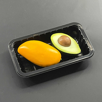 Barquette alimentaire en plastique recyclable personnalisée, emballage pour viande fraîche et fruits en supermarché