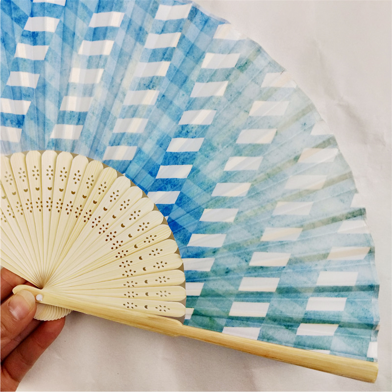 Пользовательский пользовательский Пользовательский логотип, персонализированный ручной вентилятор по рекламной цене