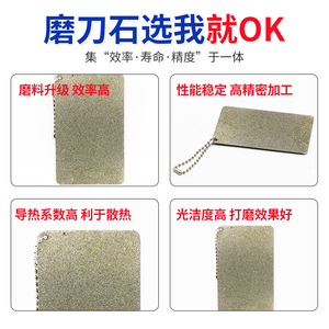Portable Double Sided Diamond Electroplated Whetstone 83x50mm Multi Grit Knife Sharpener Outdoor Fishing Tool - Product Image 2