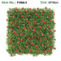 Césped Artificial de Plástico Resistente a los Rayos UV, Ecológico y Duradero, Follaje de Pared con Hojas Verdes para Decoración Interior y Exterior