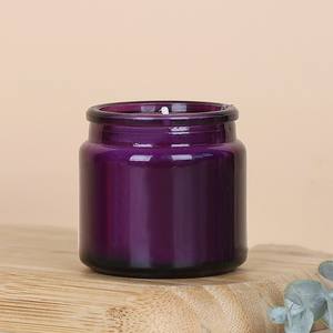 Vetro di colore grigio 100ml 4oz all'ingrosso di lusso Mini piccolo verde chiaro ambra <span class=keywords><strong>candele</strong></span> recipienti con tappo in legno sughero - Product Image 3