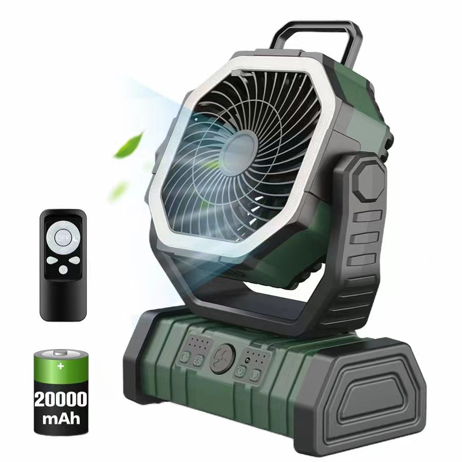 10000Mah Camping Fan Usb Rechargeable Desktop Portable LED Lighting Electric Outdoor Light LED Ceiling Fans