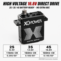 Moteur Servo à Couple Élevé XQ-S9150D 180kg 16.8V Sans Balais Étanche Bus Série Engrenage Acier Inoxydable Bras Robotique Vente en Gros OEM