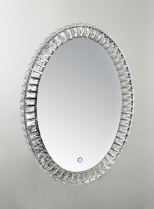 Luxury <strong>Crystal</strong> Wall <strong>Mirror</strong> with Oval Shape for Home Deco &amp; Make-up - Product Image 2