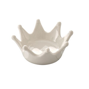 Tiara hecha a mano en forma de <span class=keywords><strong>corona</strong></span>, platos de baratija, joyería de cerámica, llavero, collar decorativo, bandeja de almacenamiento, plato de aperitivos - Product Image 1