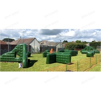 Bunker gonflable d'extérieur pour Laser Tag, Paintball, Gelball, certifié EN14960, en PVC, taille et couleur personnalisables, garantie 2 ans