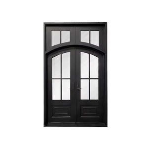 Porte de villa en fer forgé durable avec système d'ouverture à pousser et à tirer pour projets de luxe - Product Image 1