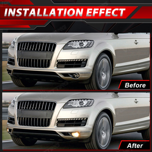 Doppio paraurti anteriore Luce di nebbia alogena DRL Luce di guida Honda CRV CR-V 2010 2011 H11 Lampada gialla - Product Image 4