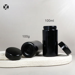 Offre Spéciale 100ml 150ml bouteille en verre ultraviolet UV noir Mir sur bocal en verre foncé UV supplément stockage des aliments pots de crème bouteille de thé - Product Image 3