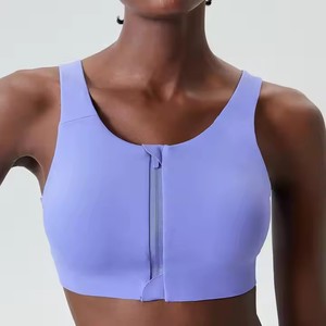 Reggiseno imbottito senza cuciture con cerniera anteriore senza cuciture con cerniera <span class=keywords><strong>sportiva</strong></span> da donna - Product Image 3