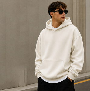 100% Cotton Hoodies <b>Blank</b> Thick Fleece Heavy <b>Weight</b> Oversized Hoodies Custom Print Logo Men's Hoodies & Sweatshirts - Product Image 2