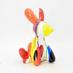 Escultura de resina para cães, balão Jeff Koons, escultura para decoração de casa e interiores, várias cores podem ser personalizadas, venda imperdível