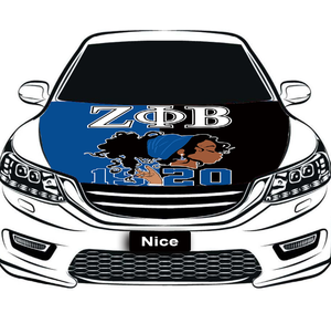 NSPDK - Funda Protectora para Capó de Motor de Coche, Elástica, Resistente a la Intemperie, Lavable, Unisex, con el Logo de la Hermandad Nacional Phi Delta Kappa - Product Image 3