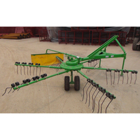 Mini Traktor PTO Rotary 1.0-1.8m Gear Core High Productivity Hay Rake Tedder dengan Harga Pabrik untuk Dijual