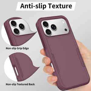Funda Protectora para Teléfono Móvil Armor para <span class=keywords><strong>iPhone</strong></span> 18 Pro Max, Doble Capa TPU+PC 2 en 1, Antigolpes, para <span class=keywords><strong>iPhone</strong></span> 16 17 18 Pro - Product Image 6