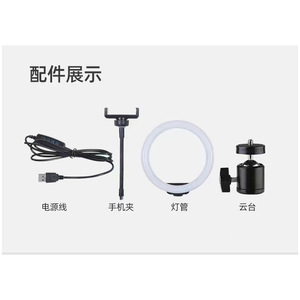 Led Ring Light 10 Inch Color Adjustable With 360 Degree Roll Axis For Live Streaming Photography Selfie Soft Light - Product Image 2