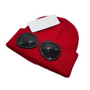 Nuevo estilo invierno esquí al aire libre gafas a prueba <span class=keywords><strong>de</strong></span> viento personalizado punto liso en blanco cálido gorro diseño <span class=keywords><strong>de</strong></span> moda gorro <span class=keywords><strong>de</strong></span> punto - Product Image 1