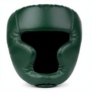 Protector de Cabeza de Boxeo de PU Verde HAWK SPORTS INDUSTRIES para Principiantes, Entrenamiento, Sparring, MMA, Muay Thai, Taekwondo, Unisex - Product Image 1