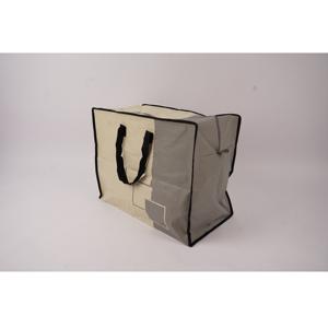 Bolsa de compras con cremallera portátil de alta calidad personalizada OEM/ODM tejida PP con patrón de dibujos animados bolsa de mercado de muestra gratis para regalos al aire libre - Product Image 1