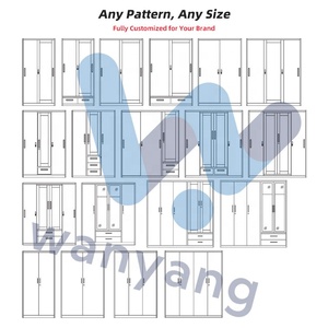 Armario de acero personalizado de tres <span class=keywords><strong>puertas</strong></span> <span class=keywords><strong>con</strong></span> puerta corredera y organizador de ropa - Product Image 4
