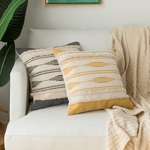 Fodera per cuscino per la casa decorazione nordica 18x18 fodera per cuscino <span class=keywords><strong>boho</strong></span> tessuto stampato e trapuntato fodere per cuscino cuscino per la casa decor - Product Image 2