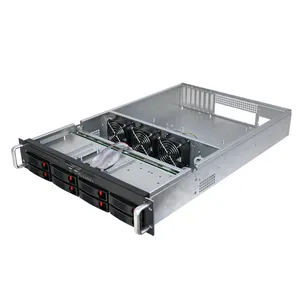 뜨거운 판매 2U 8 베이 스왑 서버 케이스 컴퓨터 케이스 CCTV 스토리지 서버