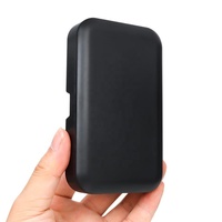 Boîte de rangement carrée portable en plastique avec support pour papier à rouler de 78 mm, étui de rangement pour tabac, boîte à cigarettes pour accessoires de fumeur