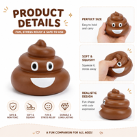 Nouveautés : Jouets anti-stress en forme de caca, jouets moelleux, logo et couleur personnalisés, en mousse PU à remontée lente, jouets à presser pour enfants et adultes, cadeaux promotionnels