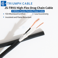 Kabel Rantai Tarik 300V PVC 8 Juta Siklus Tekuk Kabel Listrik Kabel Kontrol Elektrik untuk Aplikasi Gerak Industri