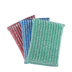 Amigo Steel Wool Scouring Pad Stripe Pattern Thick <b>Kitchen</b> Cleaning <b>Cloth</b> For Pots And Pans - Product Image 3