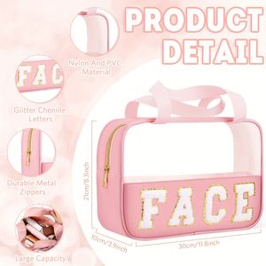 Сумка для косметики с прозрачной молнией - Product Image 3