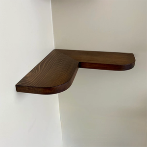 Customized Home Decor Handmade Solid <strong>Pine</strong> Rustic Wooden Kitchen <strong>Corner</strong> Floating <strong>Shelf</strong> - Product Image 6
