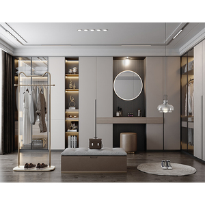 Camera da letto classica personalizzata 4 ante <span class=keywords><strong>armadi</strong></span> a muro set mobili design camera da letto moderna 4 ante armadio in legno di <span class=keywords><strong>pino</strong></span> armadio - Product Image 1