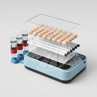 Incubateur d'œufs numérique entièrement automatique en plastique, capacité 48-96, contrôle de la température et de l'humidité, pour poulets, oies et oiseaux