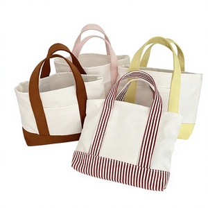 Stylish Custom Logo <b>Canvas</b> <b>mini</b> Tote Bag Women Portable Folding Style Daily Use Environmental Art Shopping - Product Image 4
