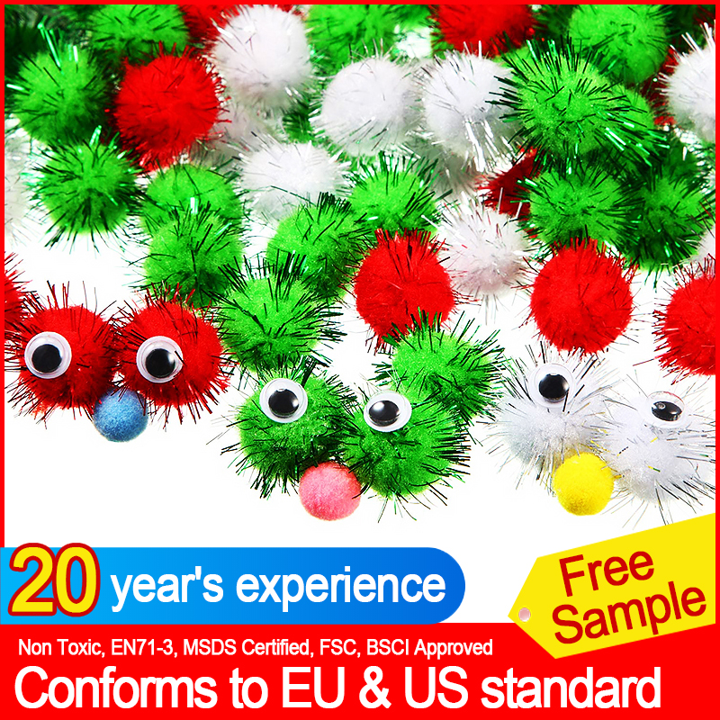 pompom.38様 リクエスト 7点 まとめ商品 High Quality Glitter Pom Poms - Perfect for Crafts & Parties
