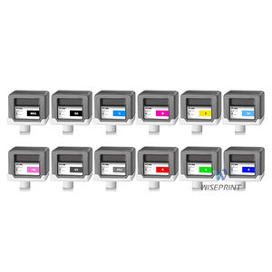 <span class=keywords><strong>Cartouche</strong></span> de pigment Wiseprint compatible PFI-<span class=keywords><strong>304</strong></span> pour imprimantes IPF8300/iPF8300s/8300/8300s, emballage en vrac, couleurs variées - Product Image 2