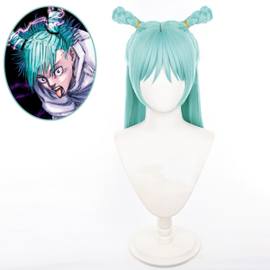 Ainizi วิกผมคอสเพลย์ kashimo <span class=keywords><strong>Hajime</strong></span> ทนความร้อนสังเคราะห์สีฟ้าตรงยาว55ซม. จาก jujutsu Kaisen - Product Image 1