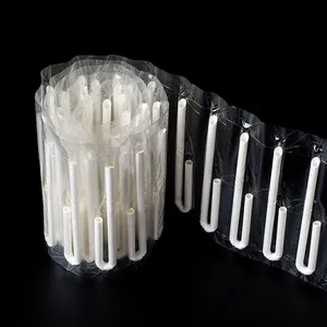 Disposable Party Supplies U Shape Flexible Individually Wrapped Paper Drinking Straws