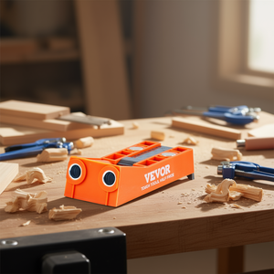 Sistema de plantilla para agujeros de bolsillo Vevor Mini con abrazadera en C de 9 pulgadas y broca de accionamiento cuadrado para proyectos de carpintería DIY - Product Image 2