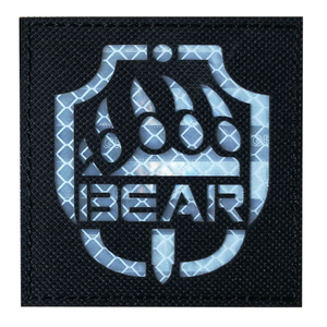 Taglio Laser colori riflettenti <span class=keywords><strong>Black</strong></span> IR Animal tattico USEC aquila e zampa di orso Patch cucito-on Bag Hat giacche abiti - Product Image 5